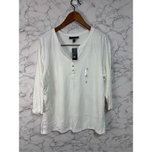 Karen Scott Women’s Plus Blouse Tops sz 0X NEW # G110